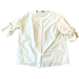 Cos cream cotton poplin‎ blouse size 6